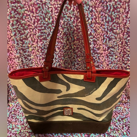Dooney & Bourke Zebra Print Bag - Picture 2 of 10